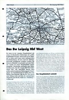 Das Bw Leipzig Hbf West