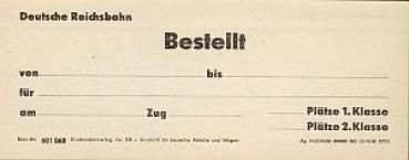 Reservierungsschild Papier: Bestellt .....