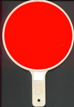 DB Zugbegleiter Taschenkelle Orange Zugfertigmeldung