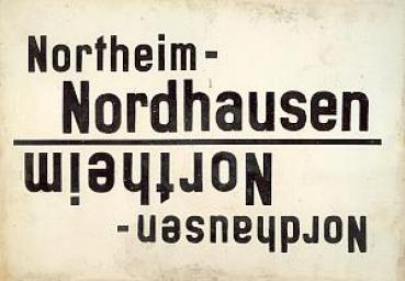 DR Zuglaufschild Northeim Nordhausen