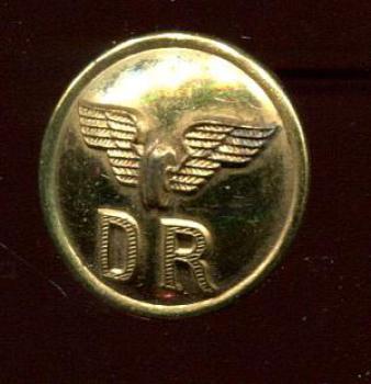 DR Uniformknopf mit Flügelrad
