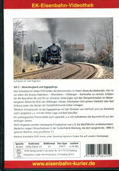 DVD Die Eisenbahn in Nordrhein-Westfalen - damals, Teil 2