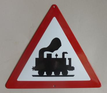 Verkehrsschild Dampflok (Emailleschild)