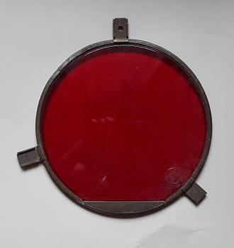 Vorsteckscheibe rot Glas für Signallampe Hauptsignal / Vorsignal