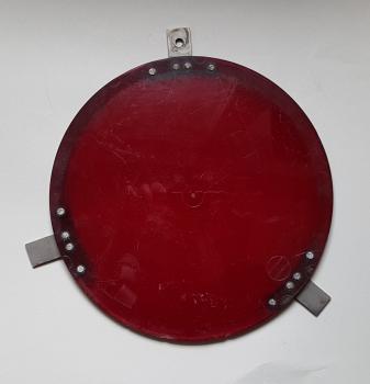 Vorsteckscheibe rot Acryl für Signallampe Hauptsignal / Vorsignal