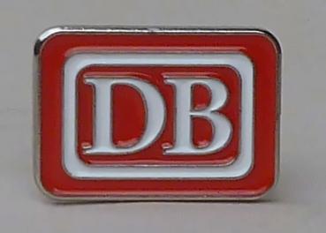 Pin/ Anstecker DB Deutsche Bundesbahn rot/weiß/silber 2cm