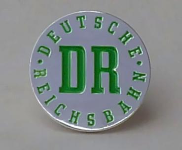 Pin/ Anstecker DR Deutsche Reichsbahn grün/silber 2cm