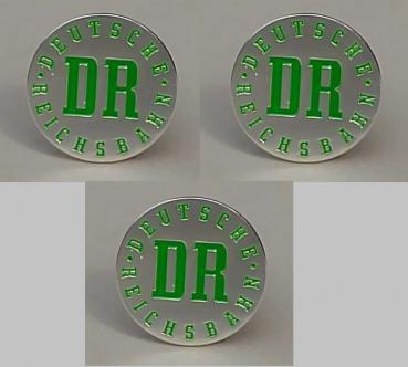 Magnete DR Deutsche Reichsbahn grün/silber 2cm – 3 Stück
