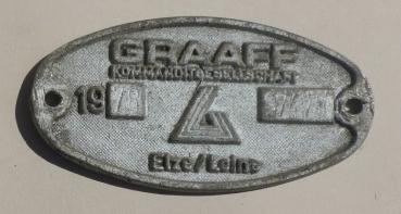 Fabrikschild Graaff Kommanditgesellschaft 1978