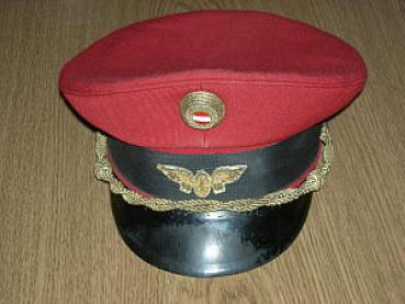 ÖBB Mütze Rot altes Flügelrad und Kokarde Größe 60