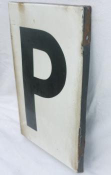Preview: Emailleschild P Pfeiftafel Pf 1