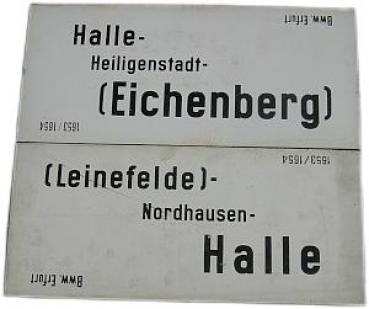 DR Zuglaufschild Halle Eichenberg