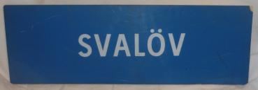Zuglaufschild Svalöv / Malmö Schweden