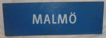 Zuglaufschild Svalöv / Malmö Schweden