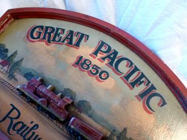 Dekotafel Great Pacific Railways 1850 Holz