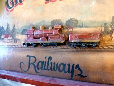 Dekotafel Great Pacific Railways 1850 Holz