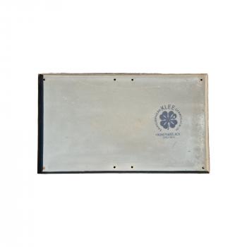 Schild Unbefugte dürfen die Güterschuppen  Emaille gefalzt