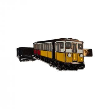 Krawattenklammer Berliner U-Bahn Baureihe A gelb/rot 3,5 cm (K23)