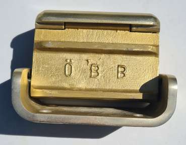 Preview: Aschenbecher ÖBB gold breit
