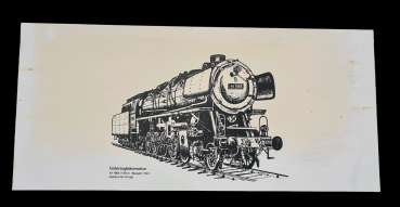 Zuglaufschild mit Güterzuglokomotive 44 1665