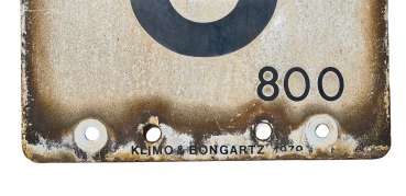 Preview: Kilometertafel 55 8 Emaille