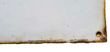 Emailleschild Posten 62