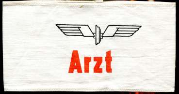 Armbinde Flügelrad Arzt