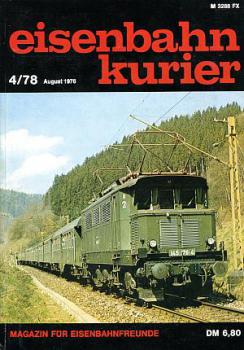 Eisenbahn Kurier 04 / 1978 August