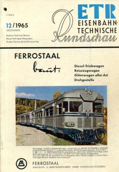 Eisenbahn Technische Rundschau Heft 12 / 1965