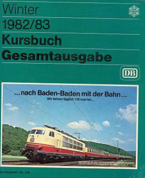 Kursbuch DB 1982 / 1983