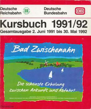 Kursbuch DB  und DR 1991 / 1992