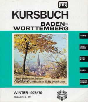 Kursbuch Baden Württemberg 1978 / 1979
