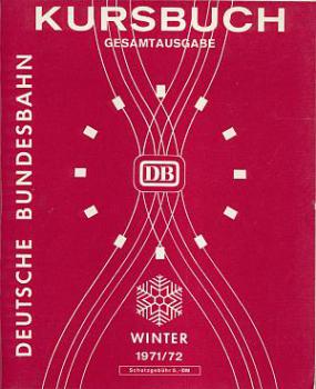 Kursbuch DB 1971 / 1972