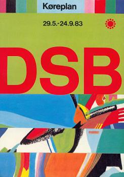 DSB Kursbuch Dänemark 1983