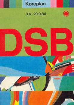 DSB Kursbuch Dänemark 1984