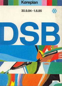 DSB Kursbuch Dänemark 1984 / 1985