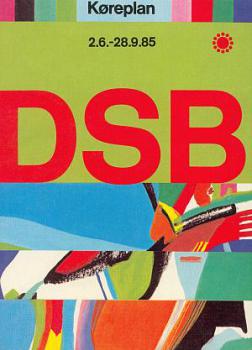 DSB Kursbuch Dänemark 1985