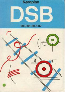 DSB Kursbuch Dänemark 1986 / 1987