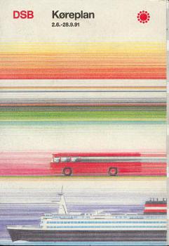 DSB Kursbuch Dänemark 1991