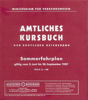 Kursbuch DR 1957 Nachdruck