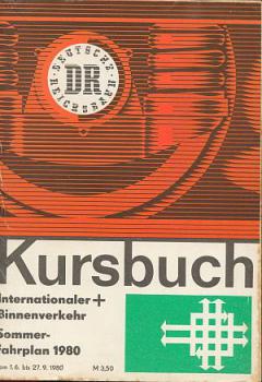 Kursbuch DR 1980 internationaler und Binnenverkehr