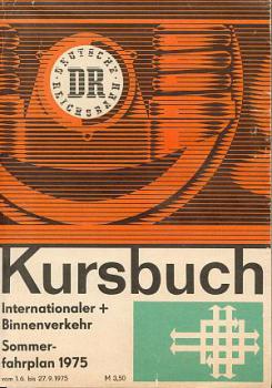 Kursbuch DR 1975 internationaler und Binnenverkehr