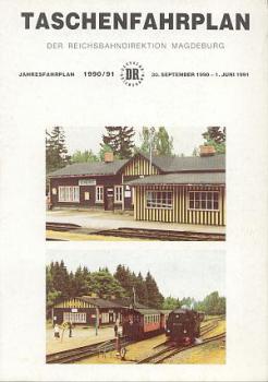 Taschenfahrplan RBD Magdeburg 1990 / 1991