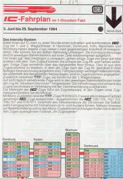 IC Fahrplan 1984