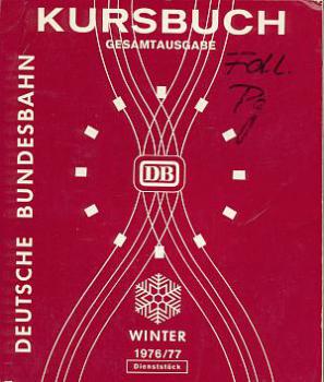Kursbuch DB 1976 / 1977