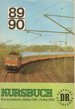 Kursbuch DR 1989 / 1990
