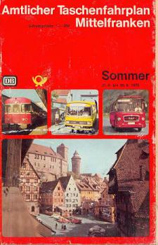 Taschenfahrplan Mittelfranken 1970