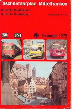 Taschenfahrplan Mittelfranken 1972