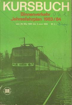 Kursbuch DR 1983 / 1984