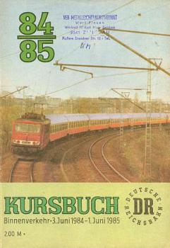 Kursbuch DR 1984 / 1985